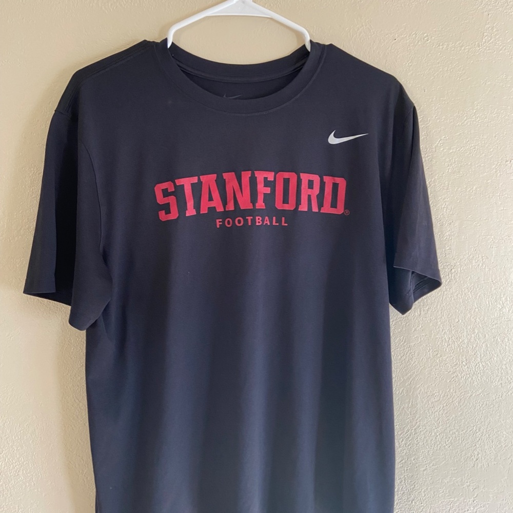 Black Stanford Nike Football Tee